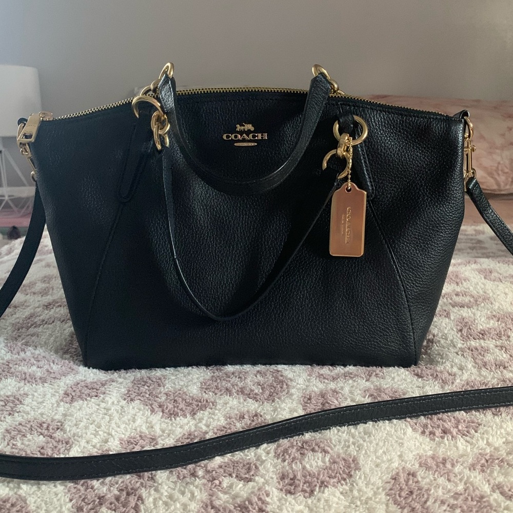 Coach Small Kelsey Satchel in Black